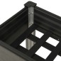 vidaXL Mesa de cultivo para jardín WPC gris 75x40x75 cm 