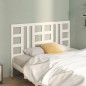 vidaXL Cabecero de cama madera maciza de pino blanco 146x4x100 cm vidaXL Cabecero de cama madera maciza de pino blanco 146x4x100 cm