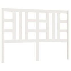 vidaXL Cabecero de cama madera maciza de pino blanco 146x4x100 cm