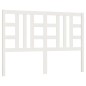 vidaXL Cabecero de cama madera maciza de pino blanco 146x4x100 cm vidaXL Cabecero de cama madera maciza de pino blanco 146x4x100 cm