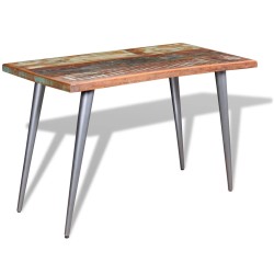 vidaXL Mesa de comedor madera maciza reciclada 120x60x76 cm