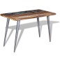 vidaXL Mesa de comedor madera maciza reciclada 120x60x76 cm vidaXL Mesa de comedor madera maciza reciclada 120x60x76 cm