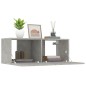 vidaXL Muebles TV 2 uds madera contrachapada gris hormigón 80x30x30 cm