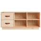 vidaXL Banco zapatero madera maciza de pino 100x34x45 cm