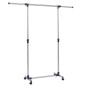 vidaXL Perchero ajustable acero inoxidable 165x44x150 cm plateado vidaXL Perchero ajustable acero inoxidable 165x44x150 cm plateado
