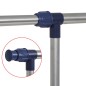vidaXL Perchero ajustable acero inoxidable 165x44x150 cm plateado vidaXL Perchero ajustable acero inoxidable 165x44x150 cm plateado