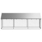 vidaXL Perrera de exterior con tejado 400x100x150 cm vidaXL Perrera de exterior con tejado 400x100x150 cm