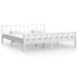 vidaXL Estructura de cama de madera maciza blanca 160x200 cm vidaXL Estructura de cama de madera maciza blanca 160x200 cm