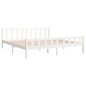 vidaXL Estructura de cama de madera maciza blanca 160x200 cm vidaXL Estructura de cama de madera maciza blanca 160x200 cm
