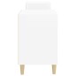 vidaXL Mueble para TV madera contrachapada blanco brillo 160x35x55 cm