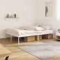 vidaXL Estructura de cama con cabecero metal blanca 140x200 cm vidaXL Estructura de cama con cabecero metal blanca 140x200 cm