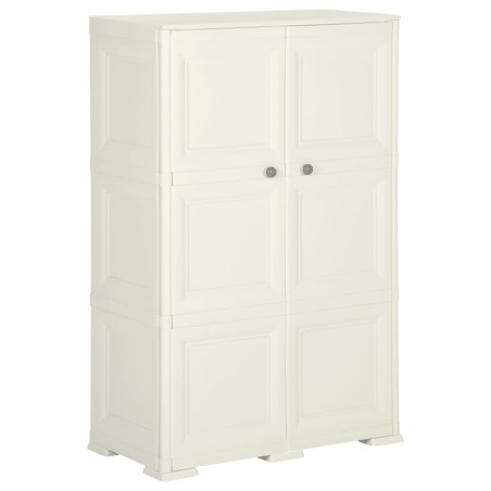 vidaXL Armario de plástico diseño madera Vanila Ice 79x43x125 cm