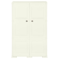 vidaXL Armario de plástico diseño madera Vanila Ice 79x43x125 cm