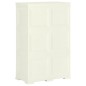 vidaXL Armario de plástico diseño madera Vanila Ice 79x43x125 cm vidaXL Armario de plástico diseño madera Vanila Ice 79x43x125 cm