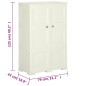 vidaXL Armario de plástico diseño madera Vanila Ice 79x43x125 cm vidaXL Armario de plástico diseño madera Vanila Ice 79x43x125 cm