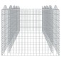 vidaXL Arriate de gaviones forma arco hierro galvanizado 400x100x100cm vidaXL Arriate de gaviones forma arco hierro galvanizado 400x100x100cm