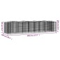 vidaXL Arriate de gaviones forma arco hierro galvanizado 400x100x100cm vidaXL Arriate de gaviones forma arco hierro galvanizado 400x100x100cm