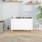 vidaXL Mueble discos madera contrachapada blanco brillo 74,5x38x48 cm vidaXL Mueble discos madera contrachapada blanco brillo 74,5x38x48 cm