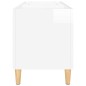 vidaXL Mueble discos madera contrachapada blanco brillo 74,5x38x48 cm vidaXL Mueble discos madera contrachapada blanco brillo 74,5x38x48 cm