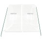 vidaXL Invernadero con estructura de acero blanco 6 m² 3x2x2 m vidaXL Invernadero con estructura de acero blanco 6 m² 3x2x2 m