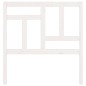 vidaXL Cabecero de cama madera maciza de pino blanco 95,5x4x100 cm vidaXL Cabecero de cama madera maciza de pino blanco 95,5x4x100 cm