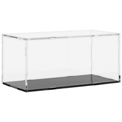 vidaXL Caja de exposición acrílico transparente 30x15x14 cm