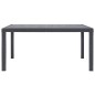 vidaXL Mesa de jardín de plástico aspecto ratán marrón 150x90x72 cm vidaXL Mesa de jardín de plástico aspecto ratán marrón 150x90x72 cm