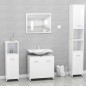 vidaXL Conjunto de muebles de baño madera contrachapada blanco brillo vidaXL Conjunto de muebles de baño madera contrachapada blanco brillo