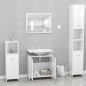 vidaXL Conjunto de muebles de baño madera contrachapada blanco brillo vidaXL Conjunto de muebles de baño madera contrachapada blanco brillo