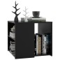 vidaXL Mesa auxiliar madera contrachapada negro 50x50x45 cm vidaXL Mesa auxiliar madera contrachapada negro 50x50x45 cm