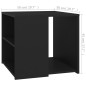 vidaXL Mesa auxiliar madera contrachapada negro 50x50x45 cm vidaXL Mesa auxiliar madera contrachapada negro 50x50x45 cm