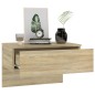 vidaXL Mesita de noche de pared 2 uds color roble Sonoma vidaXL Mesita de noche de pared 2 uds color roble Sonoma