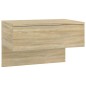 vidaXL Mesita de noche de pared 2 uds color roble Sonoma vidaXL Mesita de noche de pared 2 uds color roble Sonoma