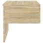 vidaXL Mesita de noche de pared 2 uds color roble Sonoma vidaXL Mesita de noche de pared 2 uds color roble Sonoma