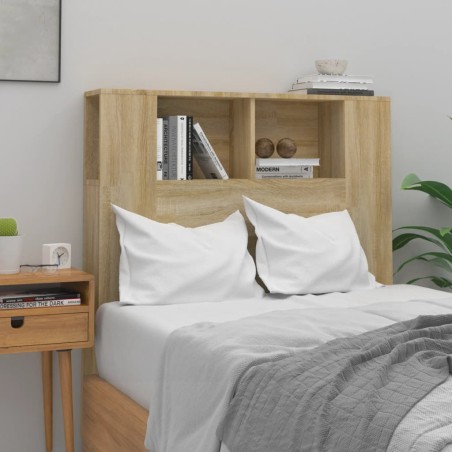 vidaXL Mueble cabecero color roble Sonoma 100x18,5x104,5 cm