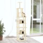 vidaXL Rascador para gatos con postes de sisal color crema 216 cm vidaXL Rascador para gatos con postes de sisal color crema 216 cm