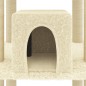 vidaXL Rascador para gatos con postes de sisal color crema 216 cm vidaXL Rascador para gatos con postes de sisal color crema 216 cm