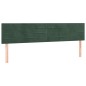 vidaXL Cabeceros 2 unidades de terciopelo verde oscuro 100x5x78/88 cm vidaXL Cabeceros 2 unidades de terciopelo verde oscuro 100x5x78/88 cm