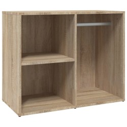 vidaXL Mueble vestidor madera contrachapada roble Sonoma 80x40x65 cm