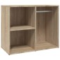 vidaXL Mueble vestidor madera contrachapada roble Sonoma 80x40x65 cm vidaXL Mueble vestidor madera contrachapada roble Sonoma 80x40x65 cm