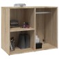 vidaXL Mueble vestidor madera contrachapada roble Sonoma 80x40x65 cm vidaXL Mueble vestidor madera contrachapada roble Sonoma 80x40x65 cm
