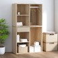 vidaXL Mueble vestidor madera contrachapada roble Sonoma 80x40x65 cm vidaXL Mueble vestidor madera contrachapada roble Sonoma 80x40x65 cm