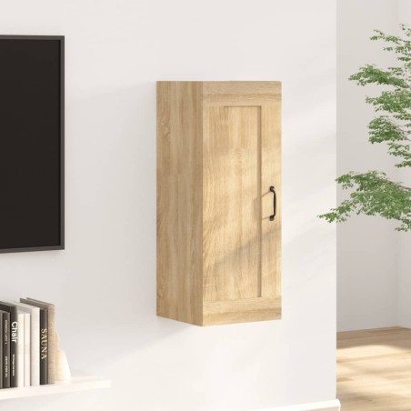 vidaXL Armario colgante madera contrachapada color roble 35x34x90 cm