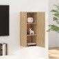 vidaXL Armario colgante madera contrachapada color roble 35x34x90 cm vidaXL Armario colgante madera contrachapada color roble 35x34x90 cm