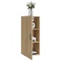 vidaXL Armario colgante madera contrachapada color roble 35x34x90 cm vidaXL Armario colgante madera contrachapada color roble 35x34x90 cm
