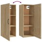 vidaXL Armario colgante madera contrachapada color roble 35x34x90 cm vidaXL Armario colgante madera contrachapada color roble 35x34x90 cm