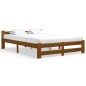 vidaXL Estructura de cama madera maciza pino marrón miel 120x200 cm vidaXL Estructura de cama madera maciza pino marrón miel 120x200 cm