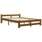 vidaXL Estructura de cama madera maciza pino marrón miel 120x200 cm vidaXL Estructura de cama madera maciza pino marrón miel 120x200 cm
