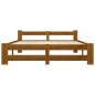 vidaXL Estructura de cama madera maciza pino marrón miel 120x200 cm vidaXL Estructura de cama madera maciza pino marrón miel 120x200 cm