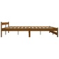 vidaXL Estructura de cama madera maciza pino marrón miel 120x200 cm vidaXL Estructura de cama madera maciza pino marrón miel 120x200 cm